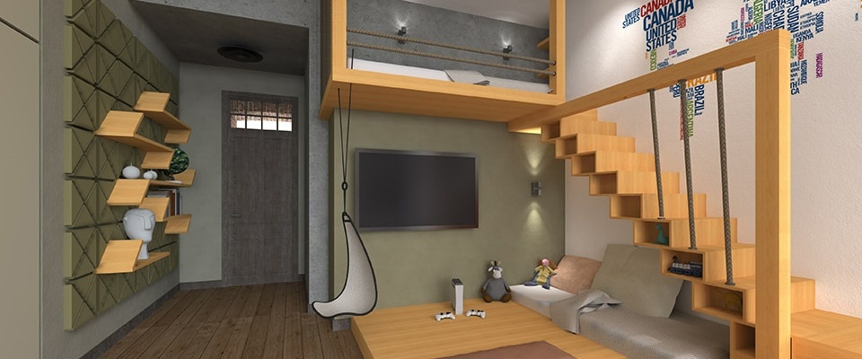 Детская кровать-чердак